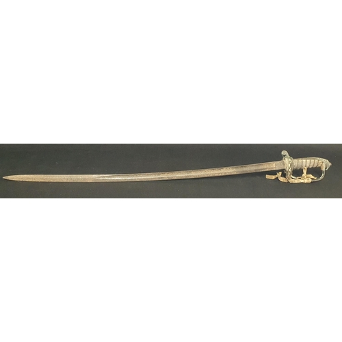 45 - A Good Metal Prop Sword .
Length 100 cm approx.