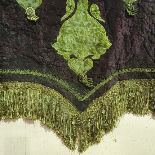 78 - A very ornate Green Ground Horse Blanket.
L 145 X 170 cm approx.