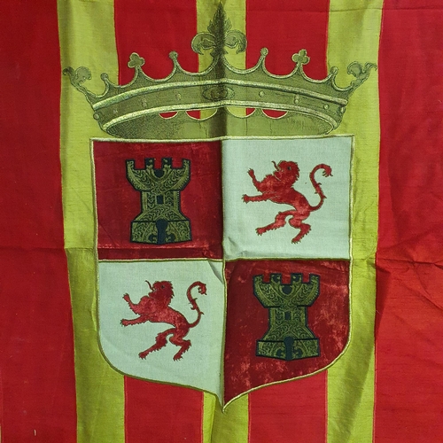 83 - A Heraldic Banner .
L 180 x W 115 cm approx.