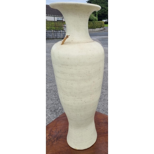 515 - A large hand painted Vase. H 107 cm approx.