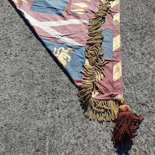 148 - A Heraldic Flag with Tassels .
L 210 x W 133 cm approx.