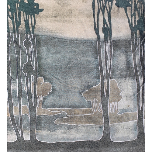 261 - A forest green Tapestry .
L 130 x W 100 cm approx.