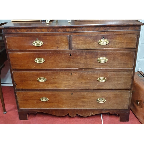 151 - An early 19th Century Mahogany Chest of Drawers of good proportions, two short over three long with ... 