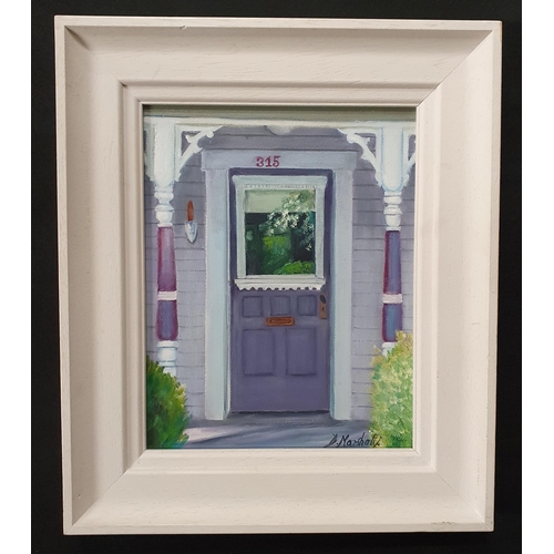 194 - D Marshall. An Acrylic on Board of a doorway. Signed LR. 25 x 20 cm approx.