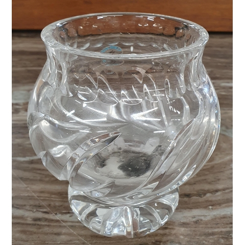 231 - A Waterford Crystal Bowl along with a quantity of crystal animals and a tealight holder. D 26.5 cm a... 