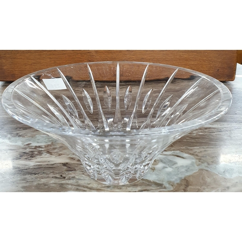 231 - A Waterford Crystal Bowl along with a quantity of crystal animals and a tealight holder. D 26.5 cm a... 