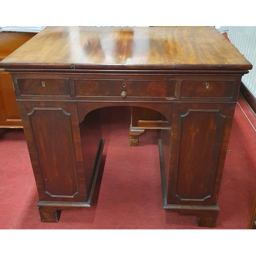 265 - Of Superb quality. A very unusual early 19th Century Mahogany Ladies campaign Writing Desk with full... 