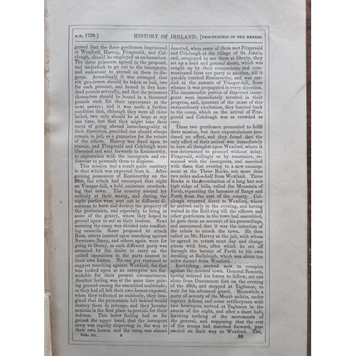 1045 - The History of Ireland 1776 - 1805, with plate Engravings in two volumes.