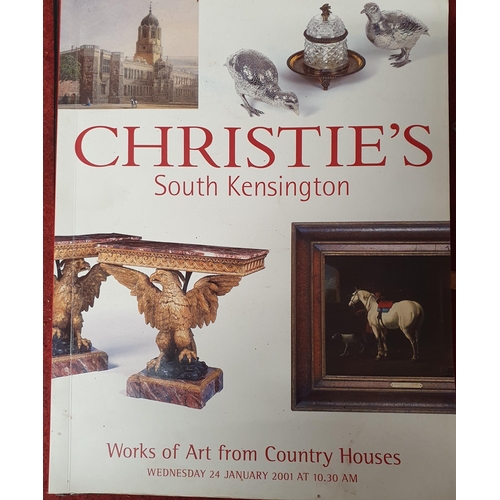 19 - A selection of Auction catalogues from Christies .