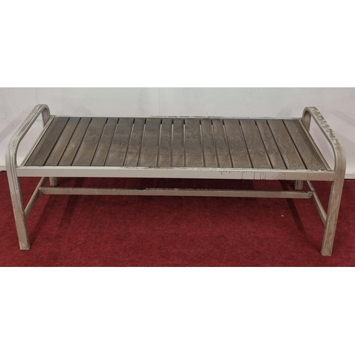 1503 - A Metal Bench.
Sold with the option to buy up to  5 of them. (Generic Photo differences with conditi... 