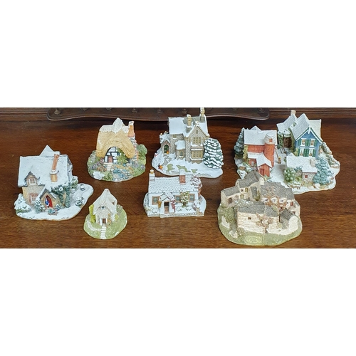 1513 - A Collection of Lilliput Lane Miniature Houses  and Festive Examples.