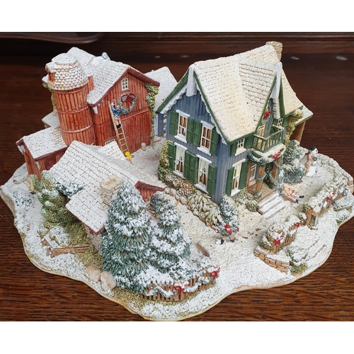 1513 - A Collection of Lilliput Lane Miniature Houses  and Festive Examples.