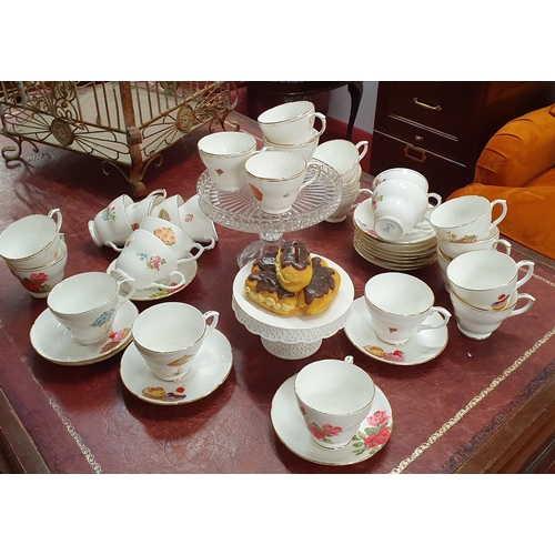 1516 - A large Group of Part Tea Sets along with a cake stand and Eclairs , Perfect for an Afternoon Tea Pa... 