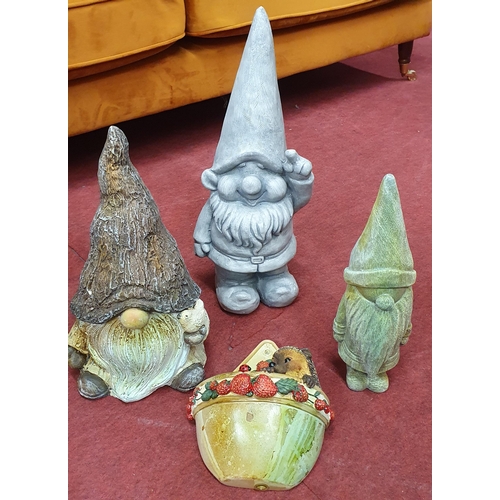 1523 - A Group of resin Garden ornaments.