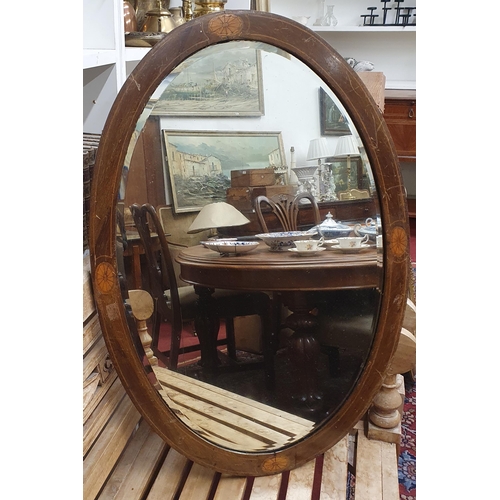 125 - Two 19th early 20th Century oval Mirrors. 81 x 55, 56 x 49 cm approx.