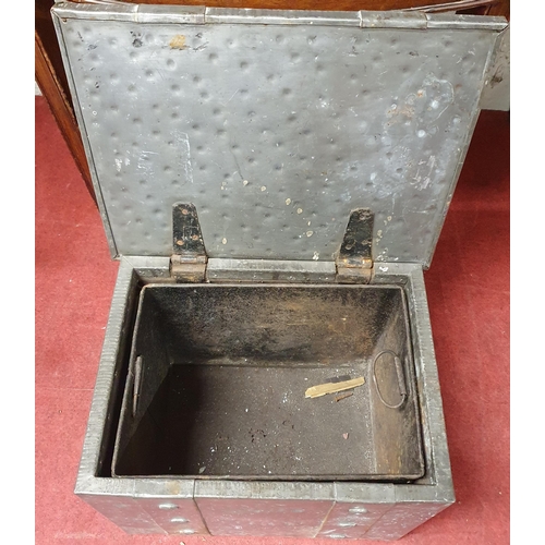 172 - An unusual late 19th early 20th Century hammered Coal Bin. 34 x 44 x H 33 cm approx.