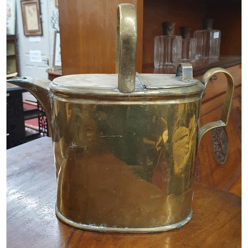 507 - A good 19th Century Postal Scales along with a Brass Watering Can.