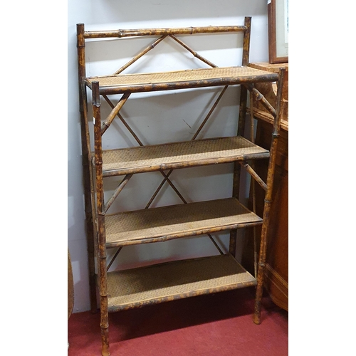 522 - A 19th Century Bamboo open Shelves. W 64 x 24 x H 119 cm approx.