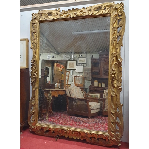 523 - 'The Lissadell Mirror'. An early to mid 19th Century Timber Gilt Overmantel Mirror with highly carve... 