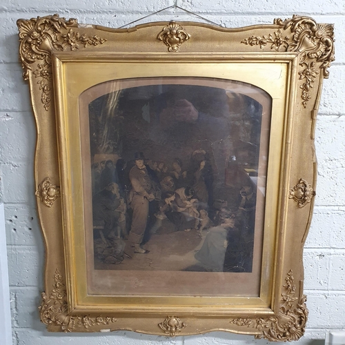 803 - An 18th/19th Century Engraving. Bears indistinct inscription at bottom. In a good gilt frame.
H 80 x... 