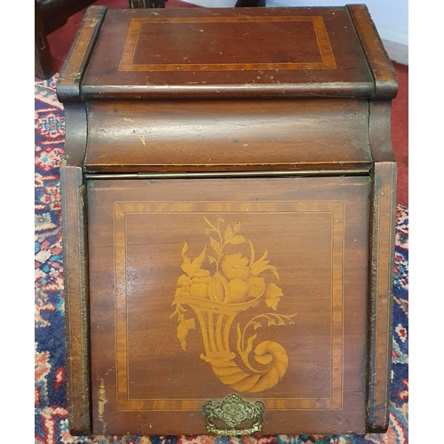 1006 - An Edwardian Mahogany and Inlaid Coal Skuttle. (coal comes free!), a good 19th Century Mahogany Game... 