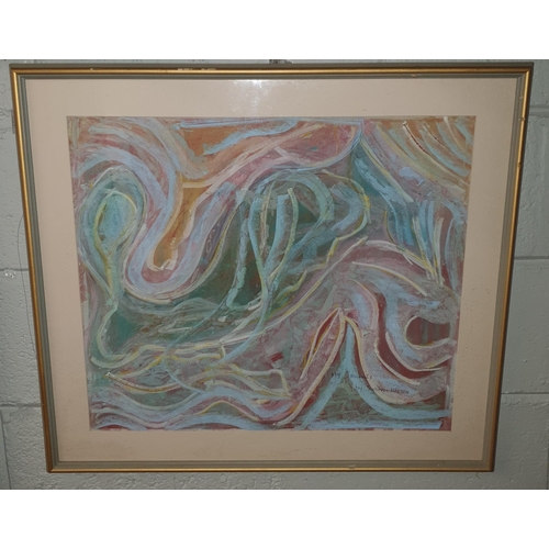 1009 - A 20th Century Pastel Abstract 'Depiction of my journey' by Siobhan Bracken. Signed LR.