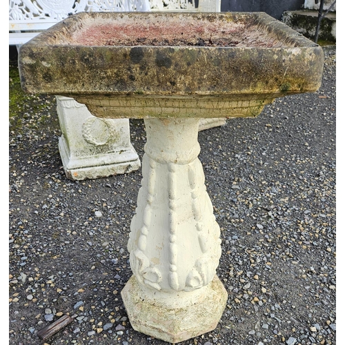 1035 - A Stone bird Bath. H 68 x W 39 x D 39 cm approx.