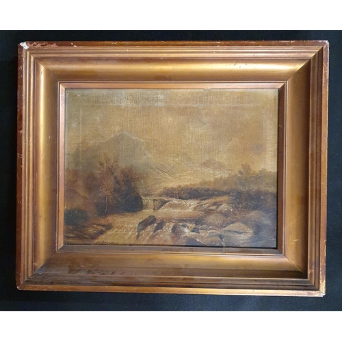 891 - A good pair of late 19th Century Oils on Canvas of Scottish scenes. Signed indistinctly LL.
H 30 x 4... 