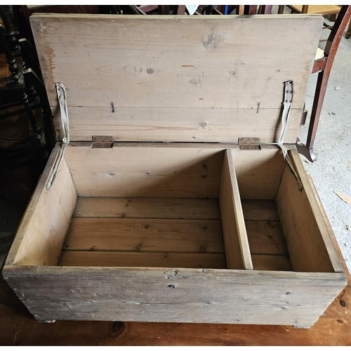 1061 - A 19th Century Pine blanket Chest.