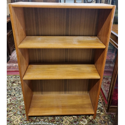 1066 - A mid century Teak effect Open Shelves.
H 122 x  W 77  x D 29 cm approx.