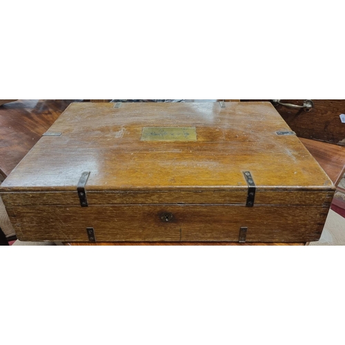 1071 - Two 19th Century cutlery Cases with fitted interiors and good lifting handles.