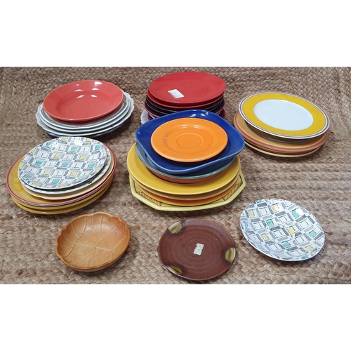 82 - A quantity of Colourful Plates .