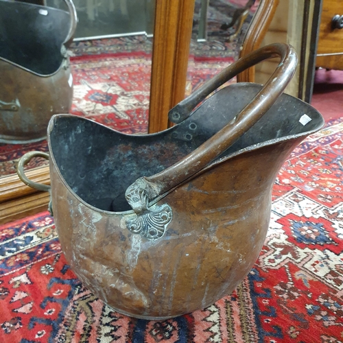 189 - A 19th Century Copper Coal Helmet.