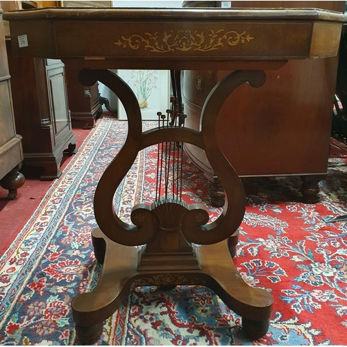 219 - Early 19th century mahogany occasional table, probably Irish, the rectangular top with canted corner... 