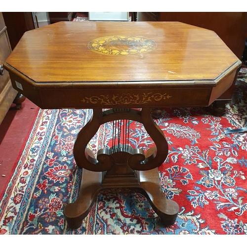 219 - Early 19th century mahogany occasional table, probably Irish, the rectangular top with canted corner... 