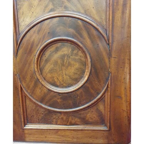 237 - A Fantastic Victorian Mahogany inverted Sideboard with mirrored gallery top, moulded panelled doors ... 