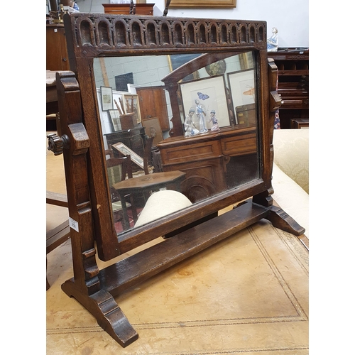 258 - An early 20th Century Old Charm Crutch Mirror. w 68 x H 56 cm approx.