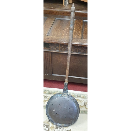 283 - A 19th Century Copper Warming Pan.