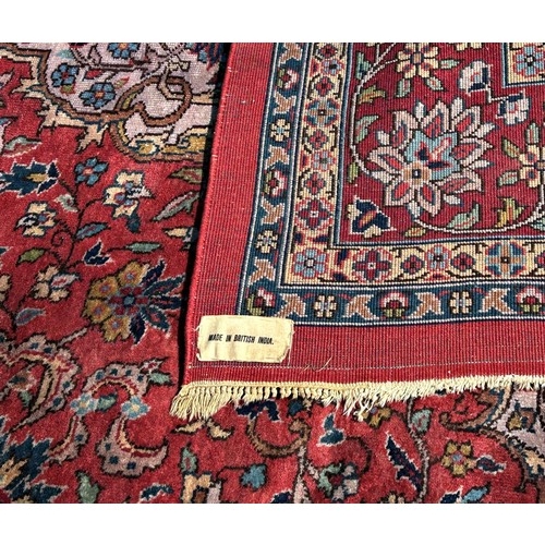 470 - A large country house Middle Eastern design early 20th century Rug. Made in British India (see label... 