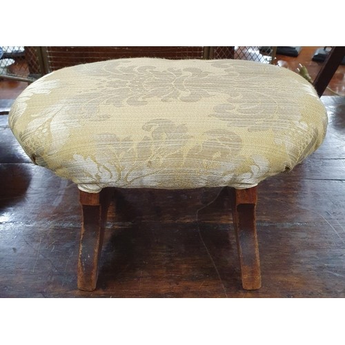 649 - A 19th century Stool with carved circular top in the style of a milking stool. D 25 x H 34 cm approx... 