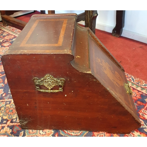 1006 - An Edwardian Mahogany and Inlaid Coal Skuttle. (coal comes free!), a good 19th Century Mahogany Game... 