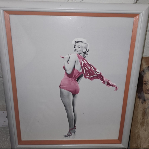 103 - A coloured Photograph of Marilyn Monroe. 48 x 58 cm approx.