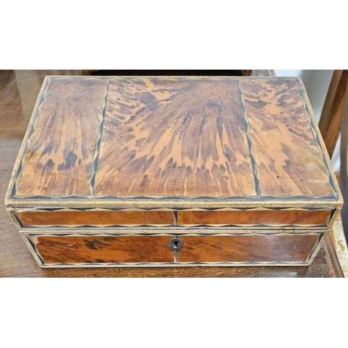 443 - A 19th Century Tortoiseshell effect Jewellery Box. W 25 x 17 x H 8