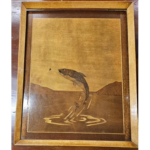 608 - A really good quantity of 19th century and later Treen to include a timber panel of a fish.