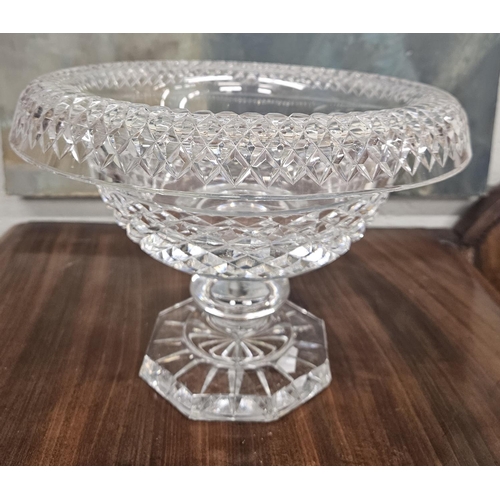 88 - A Superb Waterford Crystal Centre Bowl with pineapple effect design.  H 19 x D 25 cm approx.