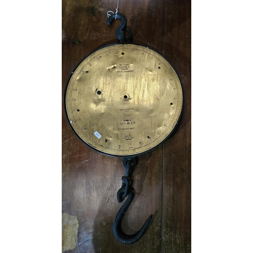 1137 - A Brass Scales.
diameter 39 cm approx.