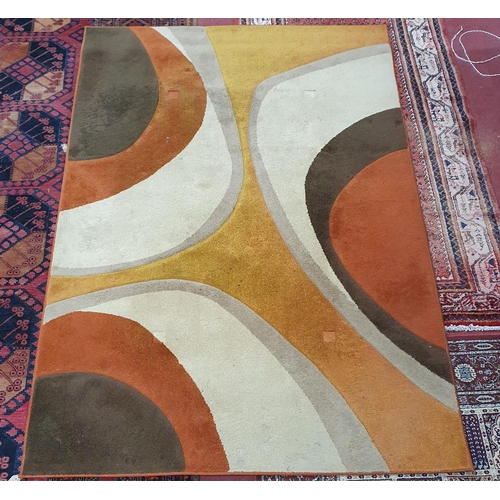 1154 - A Terracotta ground 'Rug Vista' Rug. L 230 x W 160 cm approx.