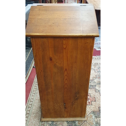 450 - A good 19th early 20th Century large stripped Pine Bread/Baguette Bin.