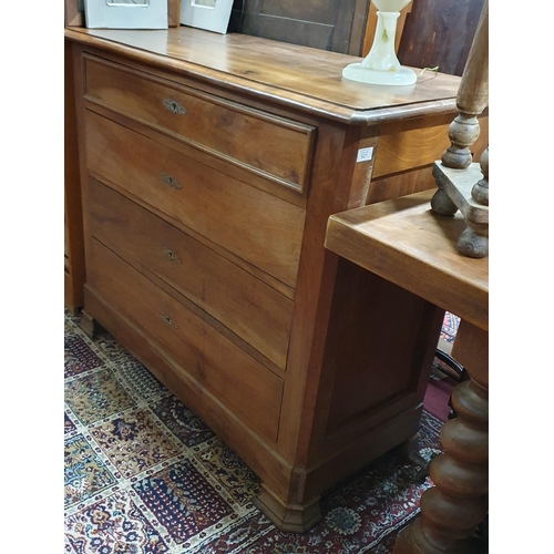 527 - A 19th Century four drawer Walnut Lowboy. W 103 x 46 x H 93 cm approx.