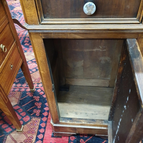 534 - A good 19th Century Walnut Cupboard with mock drawer front and single frieze drawer top. W 41 x 33 x... 